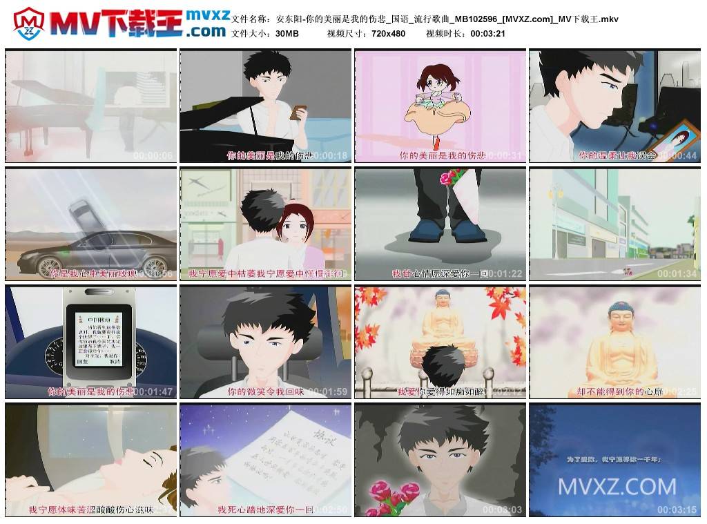 安东阳-你的美丽是我的伤悲_国语_流行歌曲_MB102596